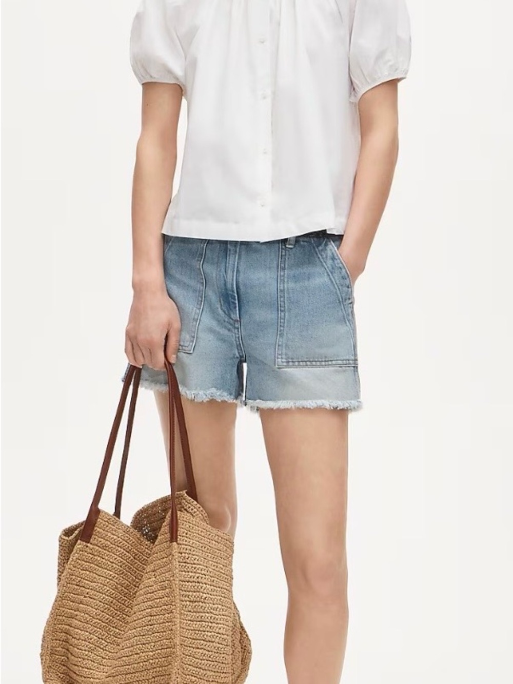 Frayed Hem Shorts